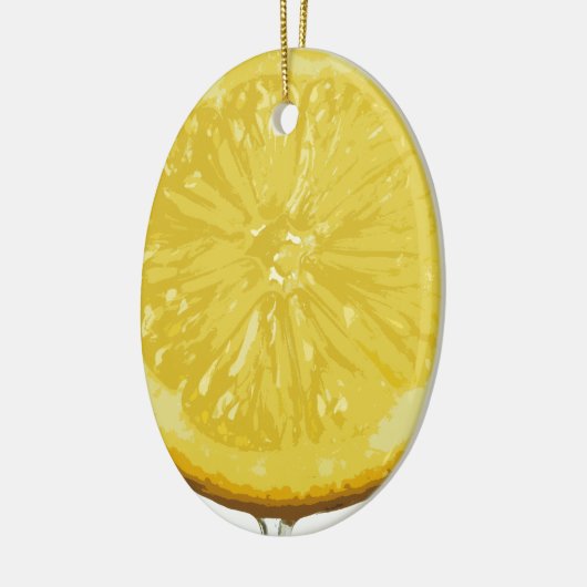 Zitrone Keramikornament (Links)