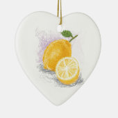 Zitrone Keramikornament (Rechts)