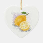 Zitrone Keramikornament (Hinten)