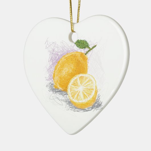 Zitrone Keramikornament (Links)