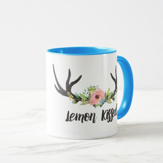 Zitrone küsste 11 Unze-Wecker-Tasse Tasse (VorderseiteRechts)