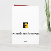 Zitrone Limoner Weihnachtsbaum mit Feiertagskarte (Rückseite)