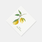 Zitrone Main Squeeze Papier Servietten (Ecke)