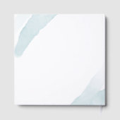 Zitrone mit blauen Blätter botanische Abbildung Gästebuch (Rückseite)