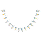 Zitrone mit blauen Blätter botanische Abbildung Wimpelkette (Alle)