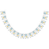 Zitrone mit blauen Blätter botanische Abbildung Wimpelkette (Alle)