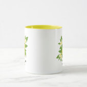 Zitrone mit Blume Tasse (Zentrum)