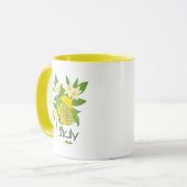 Zitrone mit Blume Tasse (Vorderseite Links)