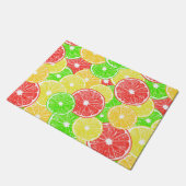 Zitrone, Orange, Grapefruit und Limone Scheiben Fußmatte (Schrägansicht)