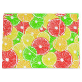 Zitrone, Orange, Grapefruit und Limone Scheiben Große Geschenktüte (Vorderseite)