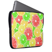 Zitrone, Orange, Grapefruit und Limone Scheiben Laptopschutzhülle (Vorne Rechts)