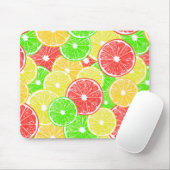 Zitrone, Orange, Grapefruit und Limone Scheiben Mousepad (Mit Mouse)