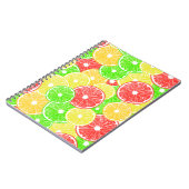 Zitrone, Orange, Grapefruit und Limone Scheiben Notizblock (Linke Seite)