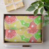 Zitrone, Orange, Grapefruit und Limone Scheiben Seidenpapier (Geschenk)