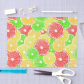 Zitrone, Orange, Grapefruit und Limone Scheiben Seidenpapier (Handwerk)