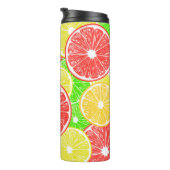 Zitrone, Orange, Grapefruit und Limone Scheiben Thermosbecher (Nach rechts gedreht)