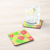 Zitrone, Orange, Grapefruit und Limone Scheiben Untersetzer (Rechte Seite)