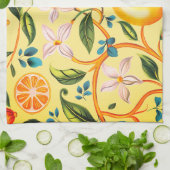 Zitrone & Orangenblüte Geschirrtuch (Gefaltet)
