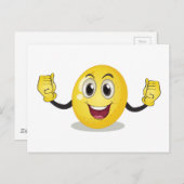 Zitrone Postkarte (Vorne/Hinten)