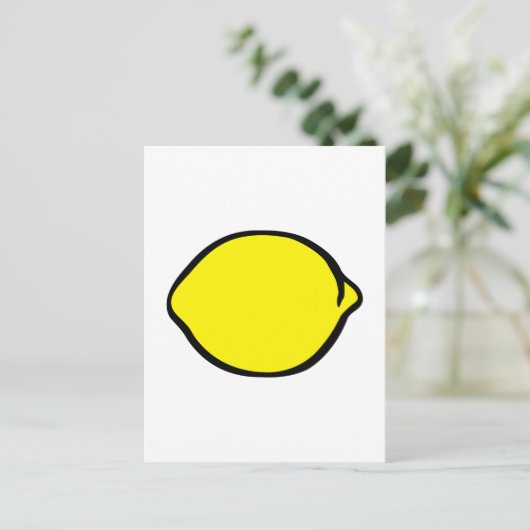 Zitrone Postkarte (Stehend Vorderseite)