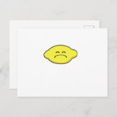 Zitrone Postkarte (Vorne/Hinten)