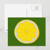 Zitrone Postkarte (Vorne/Hinten)