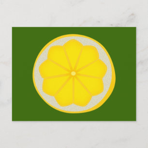 Zitrone Postkarte