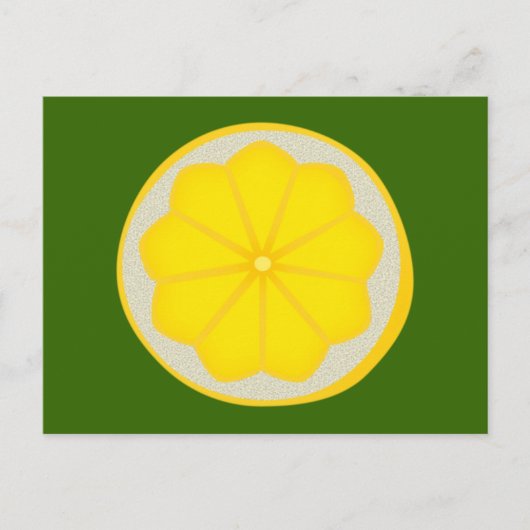 Zitrone Postkarte (Vorderseite)