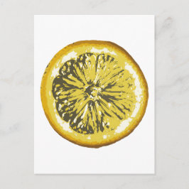Zitrone Postkarte