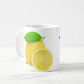 Zitrone schneiden kaffeetasse (Vorderseite Links)
