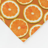 Zitrone schneidet Muster Fleecedecke (Ecke)