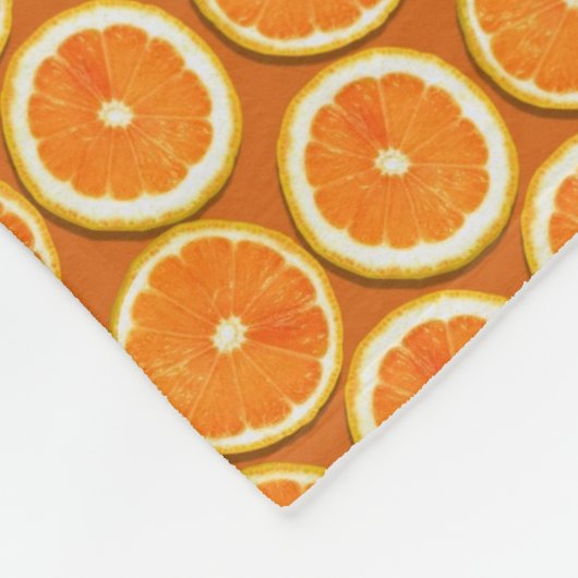 Zitrone schneidet Muster Fleecedecke (Ecke)