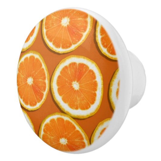 Zitrone schneidet Muster Keramikknauf (Rechts)