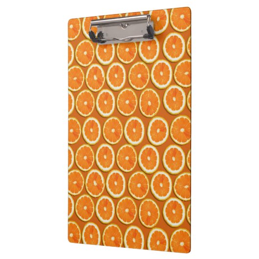 Zitrone schneidet Muster Klemmbrett (Links)