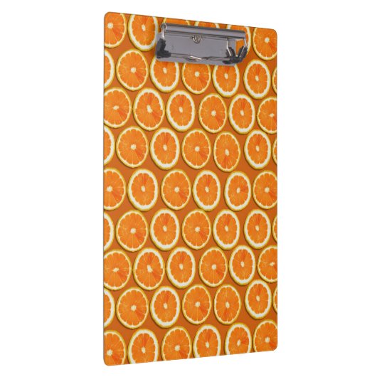 Zitrone schneidet Muster Klemmbrett (Rechts)