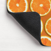 Zitrone schneidet Muster Mousepad (Ecke)
