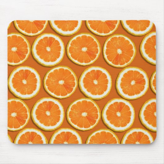 Zitrone schneidet Muster Mousepad (Vorne)