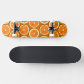 Zitrone schneidet Muster Skateboard (Horizontal)
