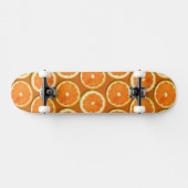 Zitrone schneidet Muster Skateboard (Horizontal)