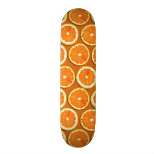 Zitrone schneidet Muster Skateboard