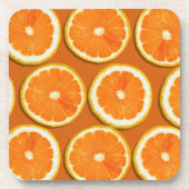 Zitrone schneidet Muster Untersetzer (Vorderseite)