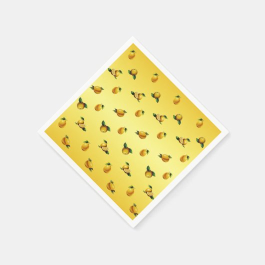 Zitrone Serviette (Ecke)