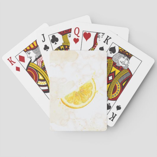 Zitrone Spielkarten (Rückseite)