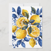 Zitrone | Summer Brautparty Einladung (Rückseite)