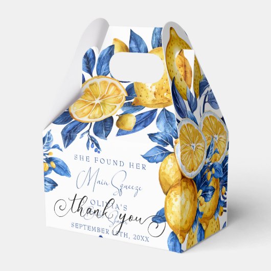 Zitrone | Summer Brautparty Fevor Geschenkschachtel (Rückseite)