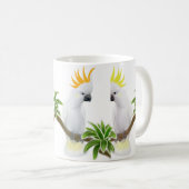 Zitrone u. Schwefelcockatoos-Tasse Kaffeetasse (VorderseiteRechts)