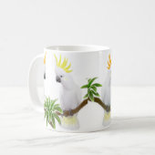 Zitrone u. Schwefelcockatoos-Tasse Kaffeetasse (Vorderseite Links)