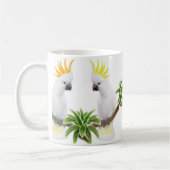Zitrone u. Schwefelcockatoos-Tasse Kaffeetasse (Links)