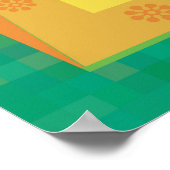 Zitrone und Limon - Mädchen im Garten Poster (Ecke)