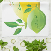 Zitrone und Limones Geschirrtuch (Gefaltet)